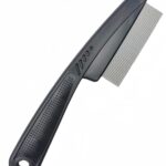 Yumflan Dandruff Comb, Stainless Steel Fine Tooth Dandruff Remover, Professional Scalp Comb Hair Comb for Kids and Adults (Black)