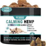 Hemp Calming Chews for Dogs - Anxiety Relief Dog Calming Treats 100% Natural Ingredients, 120 Chews, Duck Flavor