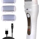 Electric Callus Remover for feet - FSA Eligible - Portable Rechargeable Electric Foot Files with 3 Heads - Pedicure Kit for Dry Dead Hard Cracked Skin