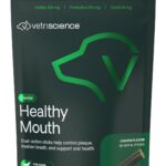 VetriScience Healthy Mouth Dental Chews, Perio Plus Sticks for Dogs, with Probiotics, Spirulina & Zeolites, Breath Freshening, Plaque & Tartar Control, Chicken, 30 Count