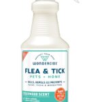 Wondercide - Flea, Tick & Mosquito Spray for Dogs, Cats, and Home - Tick Killer, Control, Prevention, Treatment - with Natural Essential Oils - Pet and Family Safe - Cedarwood 16 oz