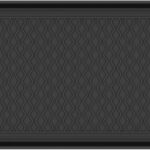 Ottomanson 15 x 30 Multi-Purpose Boot Tray - Waterproof Mat for Shoes, Pet Food, Litter Box, Painting & Planting - 1.2 Raised Edge for Spill Protection