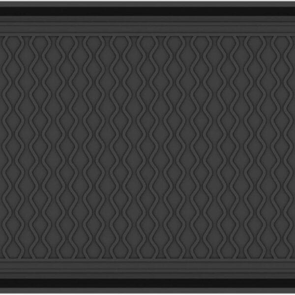 Ottomanson 15 x 30 Multi-Purpose Boot Tray - Waterproof Mat for Shoes, Pet Food, Litter Box, Painting & Planting - 1.2 Raised Edge for Spill Protection