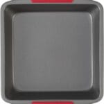 GoodCook MegaGrip Baking Pan with Silicone Grip Handles Square Non-Stick Heavy-Gauge Steel Cake Pan Baking Dish for Brownies Bread Cake Baked Goods & More, Dishwasher Safe, 8x8-Inch,
