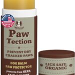 Natural Dog Company PawTection Balm 2 oz Stick  Dog Paw Protection Wax with Shea Butter & Calendula  Shields Paws from Snow, Ice, Salt, Hot Pavement & Rough Terrain  Lick-Safe, Vegan