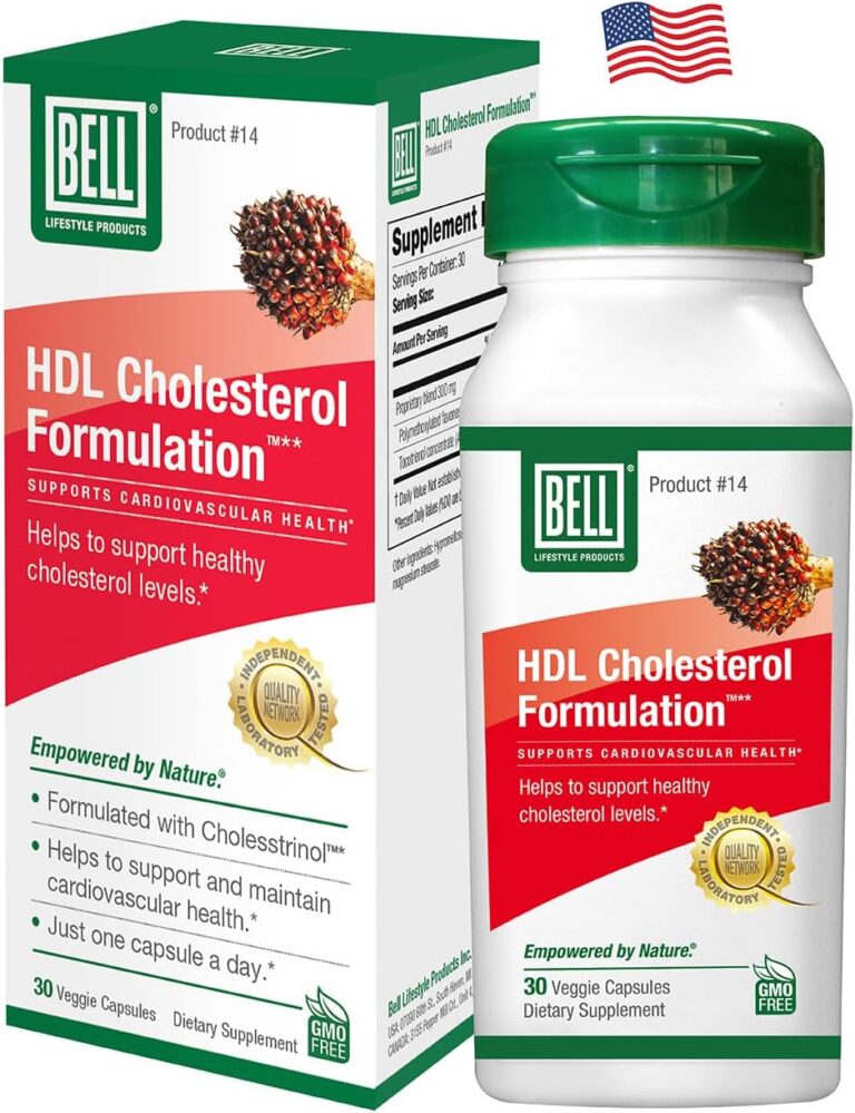 Bell HDL Cholesterol Formulation, Cholesterol Health Supplement - Unique Blend, for Women and Men | 30 Capsules