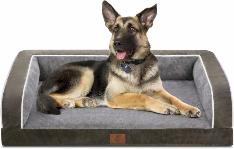 Dog Beds for Extra Large Dogs, Washable Dog Bed with Removale Bolsters, XL Pet Bed with Nonslip Bottom, Extra Large Pet Bed, Dark Green