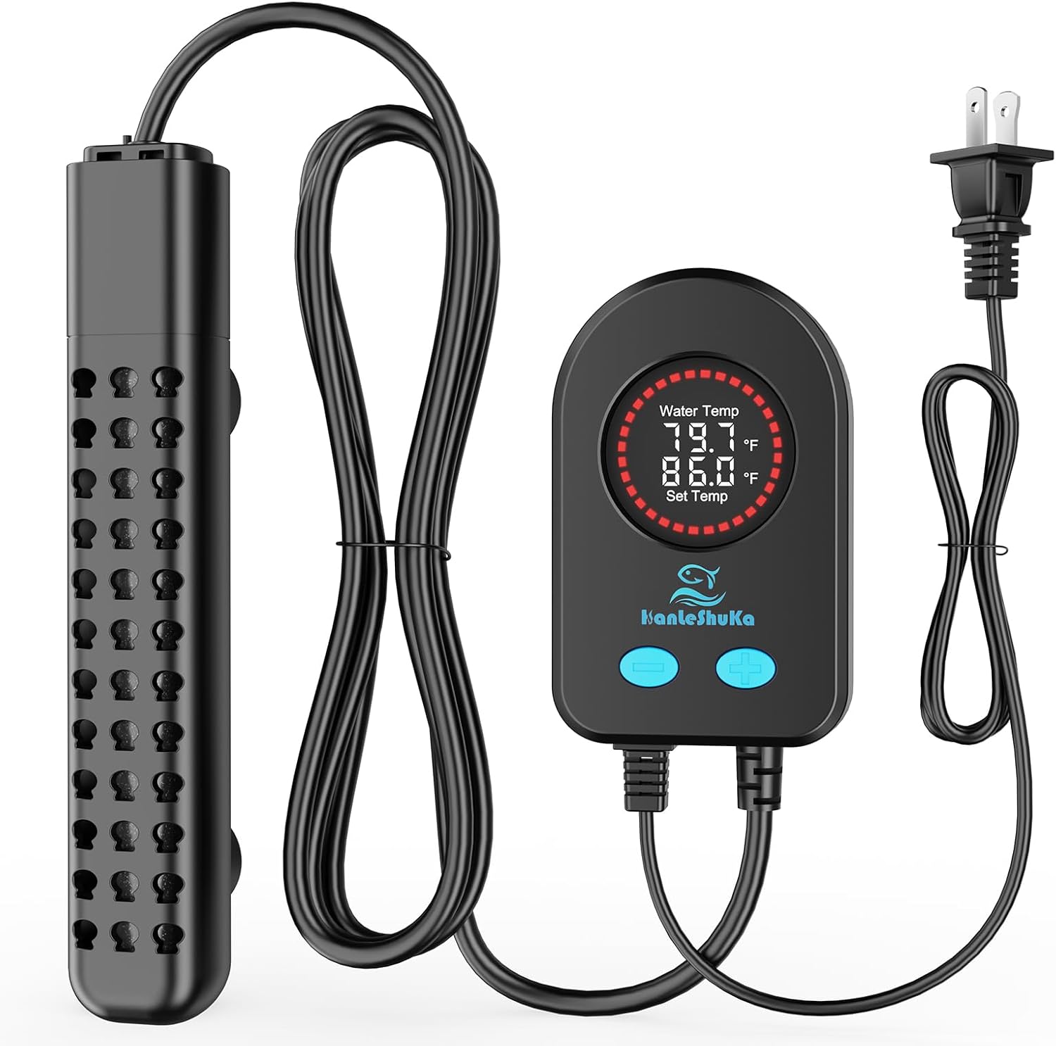 Submersible Aquarium Heater 100W/200W/300W/500W, Fish Tank Heater with high-Temperature Protection and Turtle Tank Heater with Automatic Power-Off When Leaving seawater or Freshwater Submersible Aquarium Heater 100W/200W/300W/500W, Fish Tank Heater with high-Temperature Protection and Turtle Tank Heater with Automatic Power-Off When Leaving seawater or Freshwater