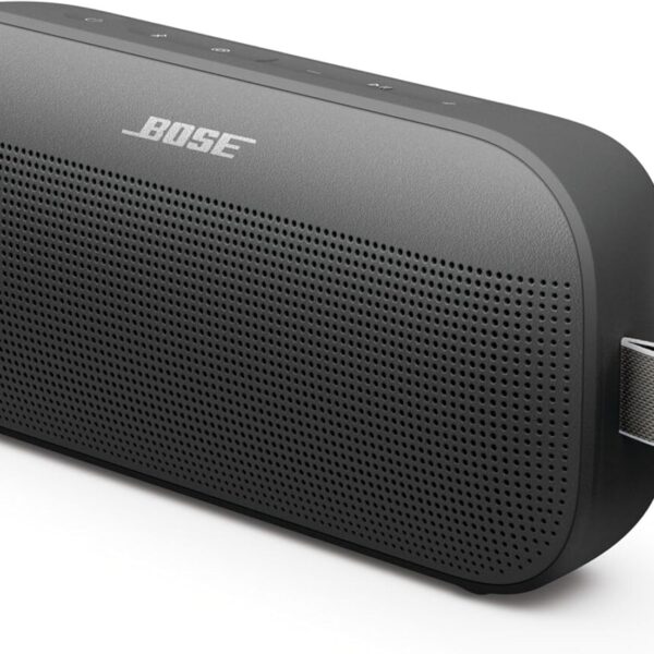 Bose SoundLink Flex Bluetooth Speaker (2nd Gen) - Portable Outdoor Speaker with Hi-Fi Audio, Waterproof and Dustproof, USB-C, Up to 12 Hours Battery Life, Black
