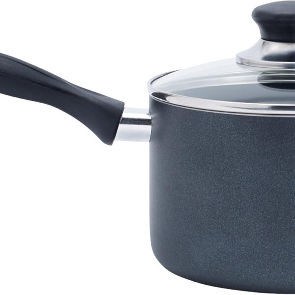 T-fal Specialty Nonstick Handy Pot with Glass Lid 3 Quart Oven Safe 350F Cookware, Pots and Pans, Dishwasher Safe Black