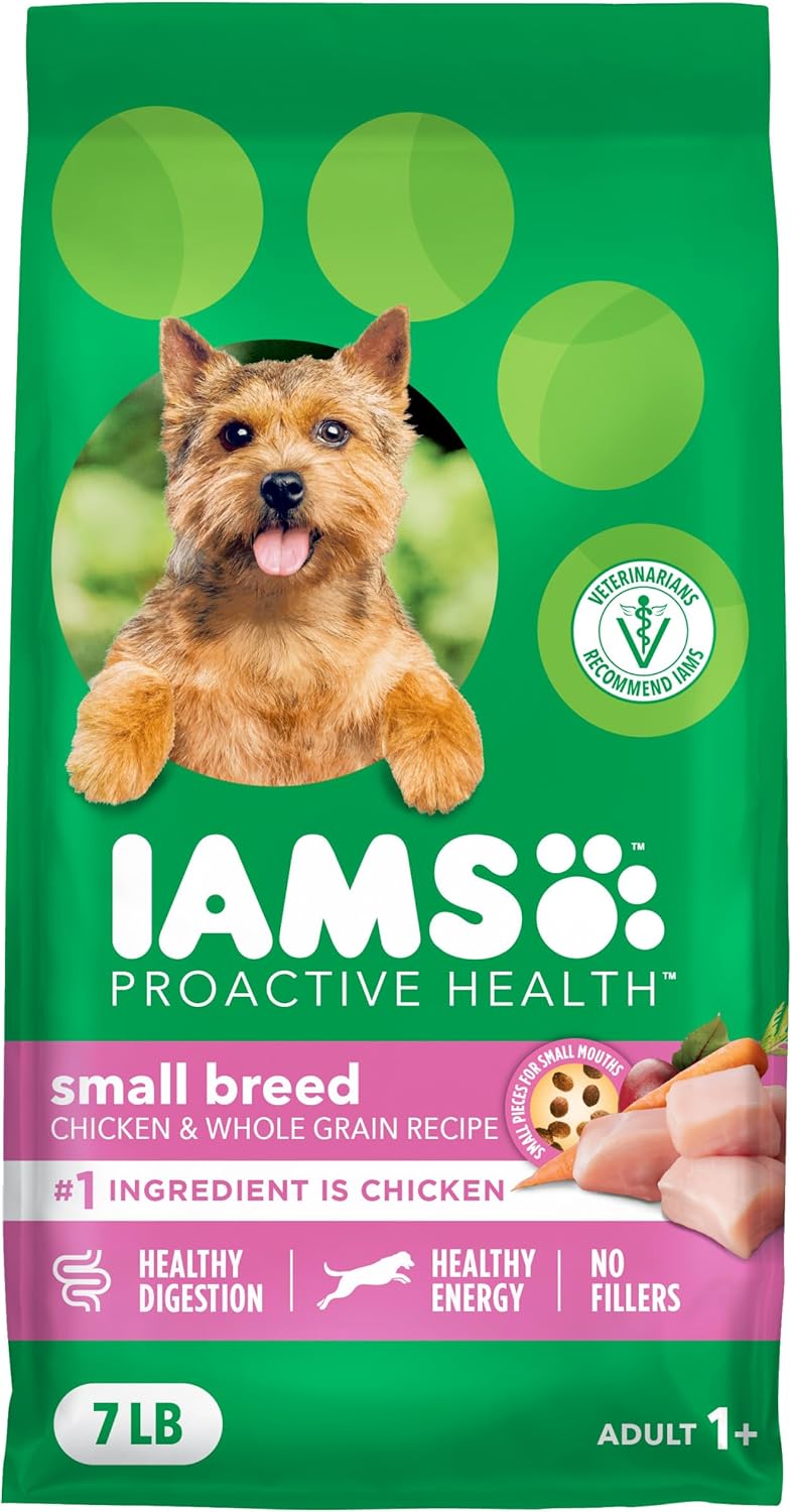 IAMS Proactive Health Small Breed Adult Dry Dog Food Chicken & Whole Grain Recipe, 5 lb. Bag IAMS Proactive Health Small Breed Adult Dry Dog Food Chicken & Whole Grain Recipe, 5 lb. Bag