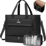 LOVEVOOK Weekender Bags for Women Travel, Large Personal Item Travel Overnight Bag, Carry on Duffle Bags with Shoe Compartment, Toiletry Bag, Wet Pocket, for Airplane, Hospital Labor Delivery