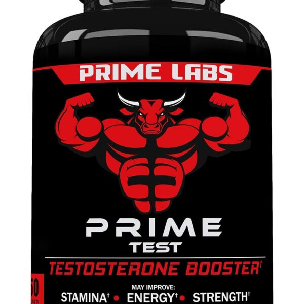 Prime Labs - Men's Testosterone Booster - Stamina, Endurance, & Strength Booster - 60 Caplets
