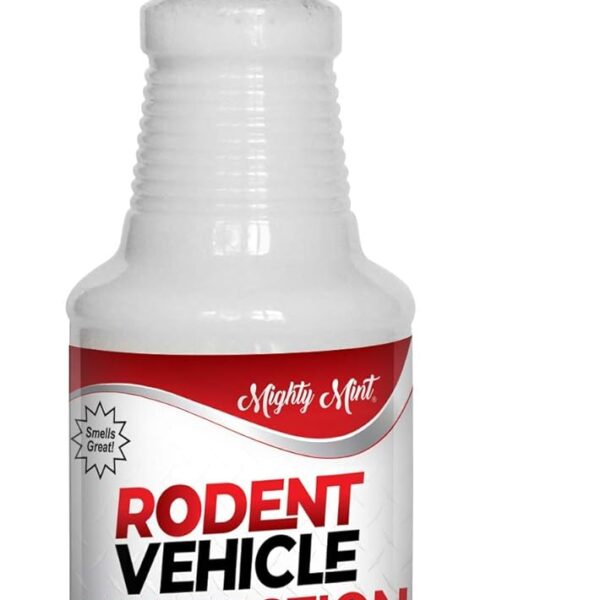 Mighty Mint Peppermint Oil Rodent Repellent Spray for Vehicles Natural Mouse & Rat Control for Car Engines, RVs, Trucks & Boats Plant-Based, Extra-Strong Formula 16 oz