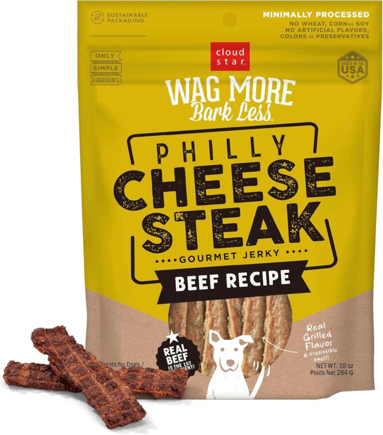 Cloud Star Wag More Bark Less Jerky: Philly Cheesesteak Beef - 10 oz.
