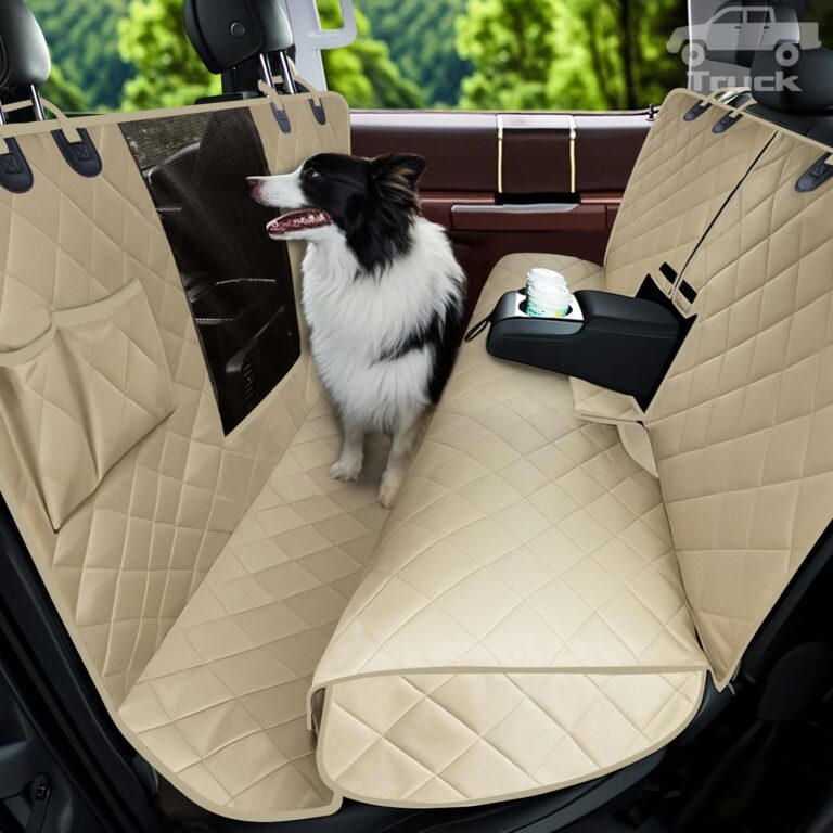 Lassie 4 in 1 Dog Floor Hammock for Crew Cab,100% Waterproof Backseat Cover Dog Seat Covers, Bench Protector for Ford F150, Chevy Silverado,GMC Sierra,Toyota Tundra,Ram 1500 Truck etc