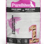 PureBites Salmon Freeze Dried Dog Treats, 1 Ingredient, Made in USA, 9.5oz