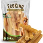 EcoKind Pet Treats Premium Gold Chicken Flavored Churro Chews | All Natural Himalayan Yak Cheese Dog Chew for Small to Large Dogs | Keeps Dogs Busy & Enjoying Indoors & Outdoor Use (10 Sticks)