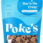 Poke's Bac'n Me Crazy Dog Treats, Soft & Chewy, Bacon & Peanut Butter Recipe, Limited Ingredient Natural Dog Treats, Made in USA, Wheat-Free, 8 oz