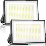 Onforu 200W LED Flood Lights Outdoor, 18000LM Bright Security Light, IP66 Waterproof Outdoor LED Lights, 6500K Daylight White Floodlight for Garage, Yard, Garden, Stadium, Playground, Arena(2 Pack)