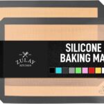 Zulay Kitchen Silicone Baking Mat Set  2-Pack 16.5  11.6 Reusable Non-Stick Silicone Baking Sheets, Food-Safe, Heat-Resistant up to 250F  Perfect for Cookies, Pastries & Oven Use (Dark Gray)