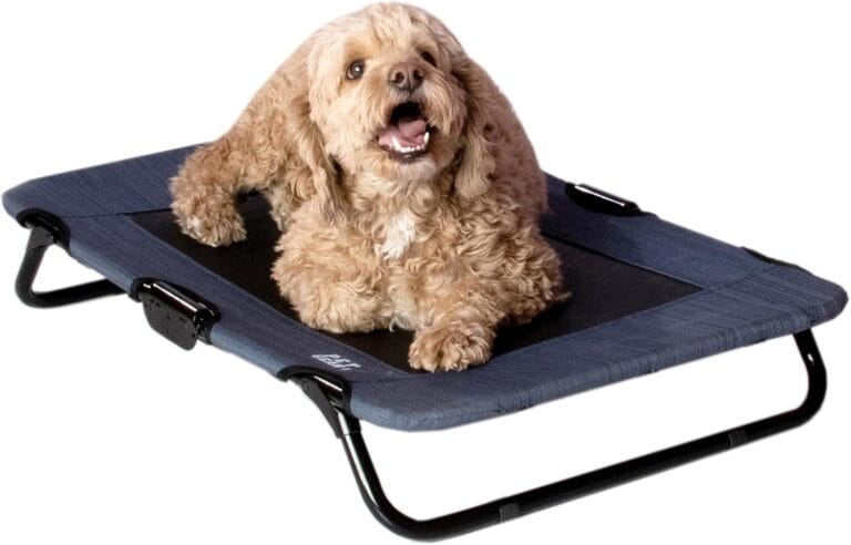 Pet Gear Lifestyle Pet Cot Elevated Bed, No Assembly Required, Premium Tear Resistant Cooling Mesh, Indoor & Outdoor, Lightweight & Portable, 3 Models, 2 Colors