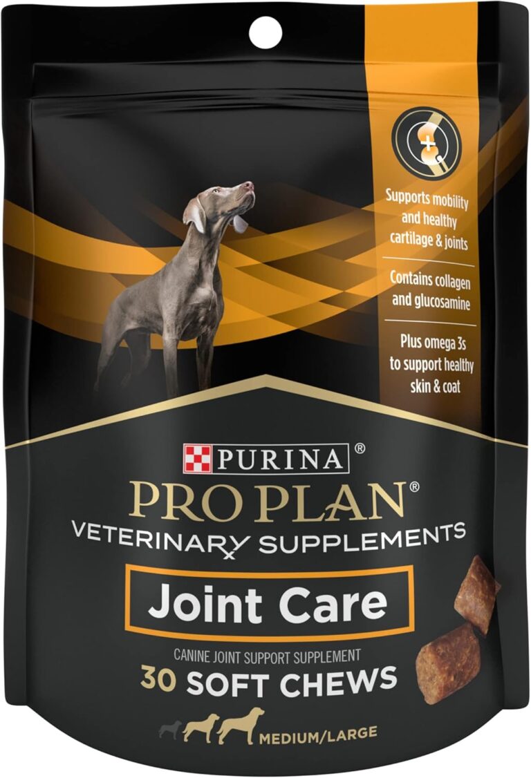 Purina Pro Plan Veterinary Large Breed Dog Joint Care Supplement with Glucosamine, Chondroitin, and Collagen to Support Hip and Joint Health  30ct Pouch