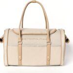 Soft-Sided Pet Carrier for Cats and Small Dogs  Stylish, Airline-Approved Travel Bag with Mesh Ventilation, Collapsible, Removable Pad and Safety Leash, Fits up to 16 lb