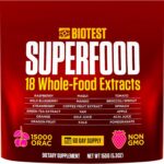 Biotest Superfood - Berry-Dense Polyphenols - Blueberry, Raspberry, Strawberry, Maqui - 30 Servings