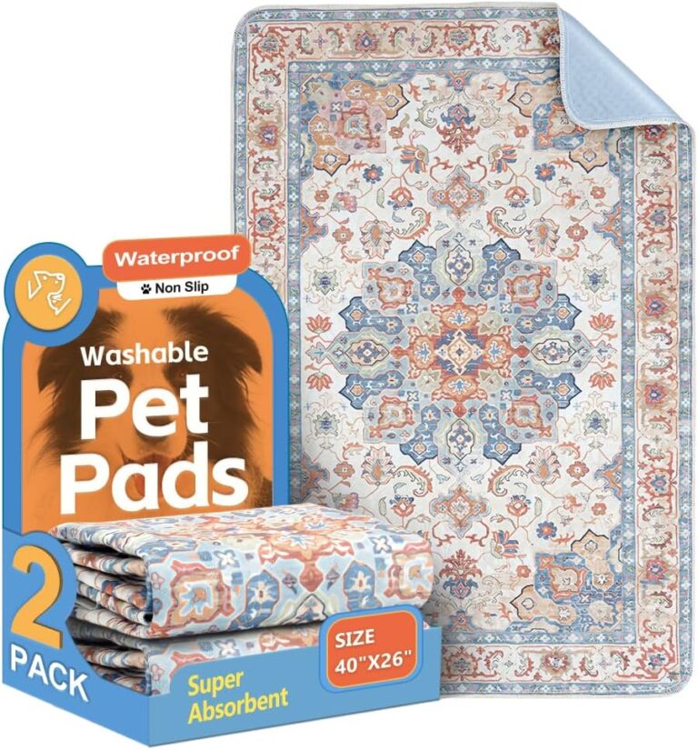 Washable Pee Pads for Dogs 2 Pack Reusable Puppy Training Pads 40"x26" Super Absorbent Waterproof Dog Training Pads, Non-Slip Potty Pads, Whelping Pads Litter Mat