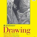 Strathmore 300 Series Drawing Paper Pad, Top Wire Bound, 9x12 inches, 50 Sheets (70lb/114g) - Artist Paper for Adults and Students - Charcoal, Colored Pencil, Ink, Pastel, Marker