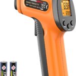ThermoPro TP30 Infrared Thermometer Gun, Laser Thermometer for Cooking, Pizza Oven, Griddle, Engine, HVAC, Laser Temperature Gun with Adjustable Emissivity & Max Measure -58F ~1022F (Not for Human)