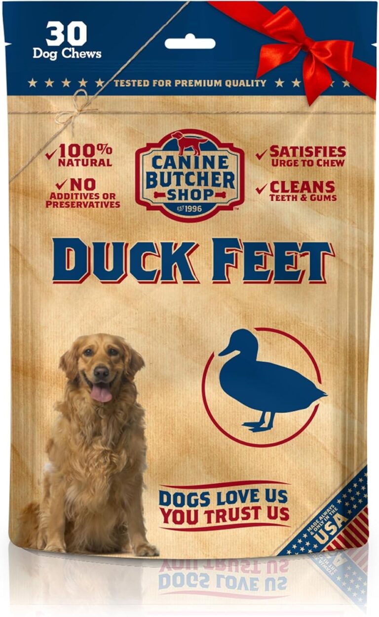 Duck Feet for Dogs (Pack of 30), Raised & Made in USA Dehydrated Duck Feet, All-Natural Dog Chews, Treats, Snacks