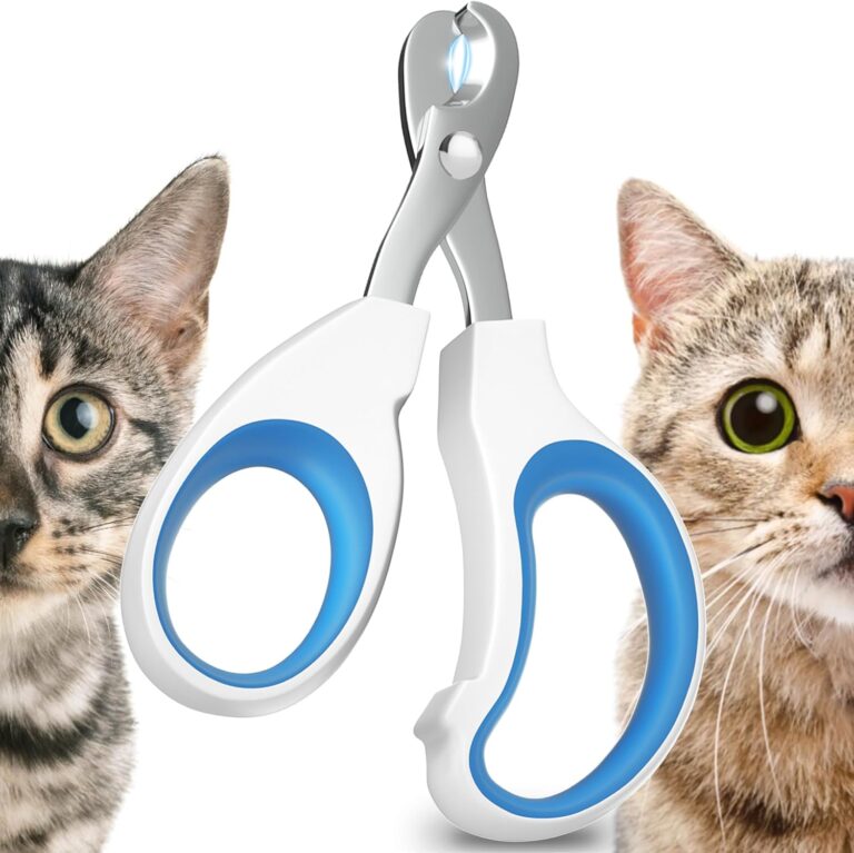 Cat Nail Clipper, Claw Trimmer Made of Stainless Steel, Clean Cut, No Shred, Mirror Finish. Small Animal Nail Clippers for Cats, Kittens, Bunny, Puppy, Rabbit, Gatos, and More