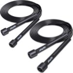 STARFIT Lightweight Jump Rope for Fitness and Exercise, Adjustable Jump Ropes with Plastic Handles, Cardio and Endurance Training, Jumping Rope for Workout