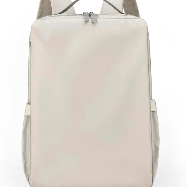 Tristan Home Minimalist Travel Backpack, Laptop Bag, Formal, Casual, Lightweight, Water-Resistant, Large, Cream White
