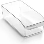 BINO | Plastic Storage Bins, Small | THE CURVE COLLECTION | Multi-Use Organizer Bins | Storage Containers Kitchen, Pantry and Home Organization | Fridge Organizers | Pantry Organization and Storage
