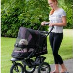 Pet Gear No-Zip NV Pet Stroller for Cats/Dogs, Zipperless Entry, Easy One-Hand Fold, Gel-Filled Tires, Plush Pad + Weather Cover Included, 3 colors