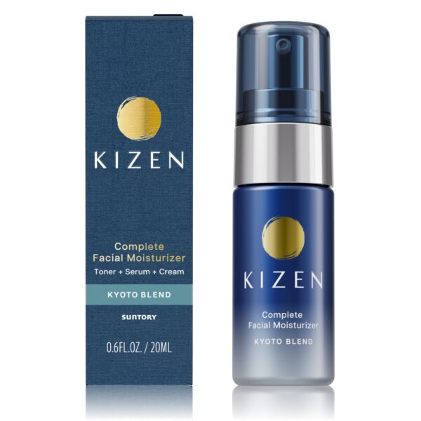 SUNTORY WELLNESS All-in-One | Face Moisturizer for Men | Anti Aging Face Cream for Men with Oak Extract | Anti Wrinkle Cream & Facial Moisturizer (Kyoto Blend, 0.68 fl oz / 20ml)