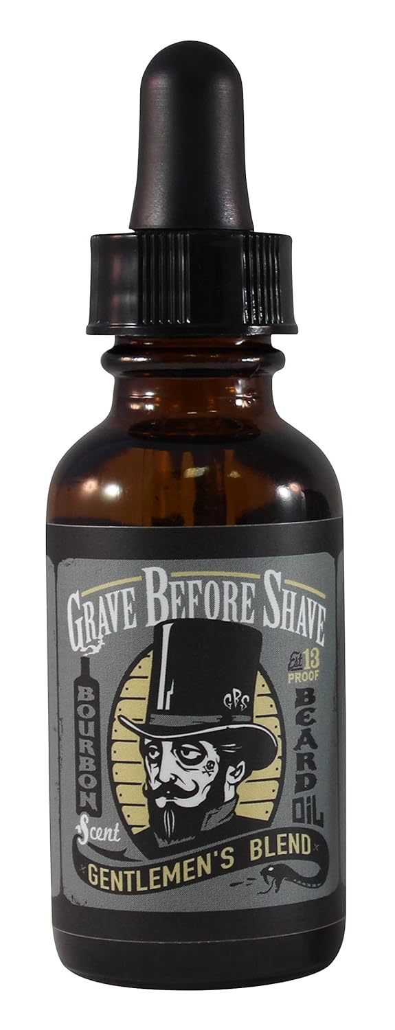 Grave Before Shave Gentlemen's Blend Beard Oil (Bourbon/Sandal Wood Scent)