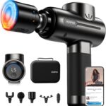 RENPHO Massage Gun with Heat and Cold, Christmas Birthday Gifts for Women Men, Portable Percussion Muscle Deep Tissue Massager for Back and Neck, Handheld Massager with Carry Case