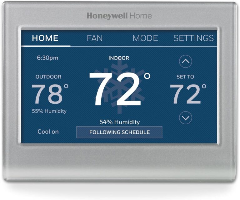 Honeywell Home RENEWRTH9585WF Smart Color Thermostat (Renewed), Silver (RENEWRTH9585WF/U)