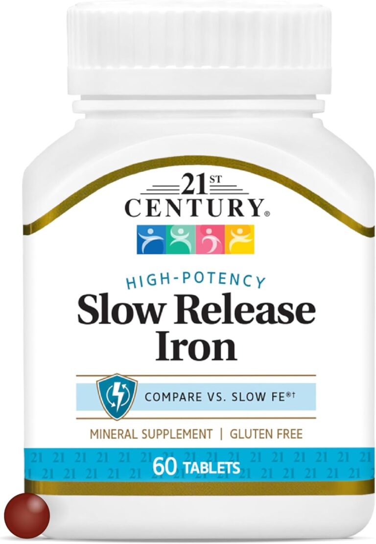21st Century Slow Release Iron Tablets, 60 Count