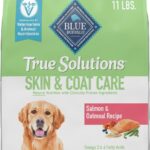 Blue Buffalo True Solutions Skin & Coat Care Natural Dry Dog Food for Adult Dogs, Salmon, 11-lb. Bag