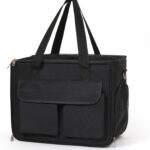 Cat & Dog Carrier for Pets Up to 15 Lbs, Airline Approved Soft-Sided Collapsible Pet Carrier for Cats & Dogs, Cat Carrier with Breathable Mesh, Padded Interior  Ideal for Car Rides, Daily Use(Black)