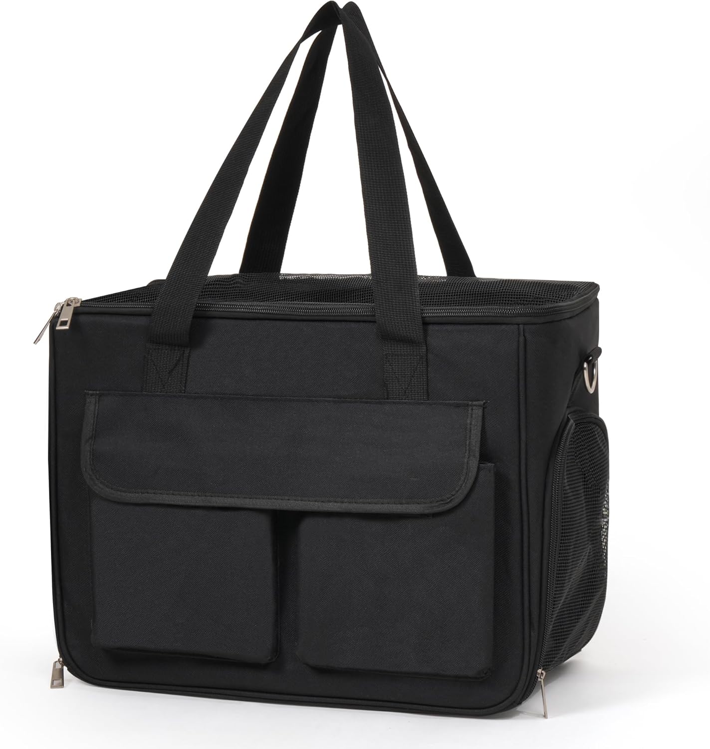 Cat & Dog Carrier for Pets Up to 15 Lbs, Airline Approved Soft-Sided Collapsible Pet Carrier for Cats & Dogs, Cat Carrier with Breathable Mesh, Padded Interior Ideal for Car Rides, Daily Use(Black) Cat & Dog Carrier for Pets Up to 15 Lbs, Airline Approved Soft-Sided Collapsible Pet Carrier for Cats & Dogs, Cat Carrier with Breathable Mesh, Padded Interior Ideal for Car Rides, Daily Use(Black)