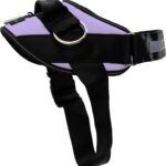 ShawnCo Essential Dog Harness, No-Pull Pet Vest with 3 Leash Clips, No Choke, Reflective, Adjustable and Padded, for Easy Walking and Training for Small, Medium and Large Dogs (ICY Lilac, L)