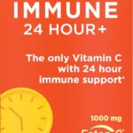 Nature's Bounty Immune 24 Hour +, The only Vitamin C with 24 Hour Immune Support from Ester-C, 1000 mg Vitamin C, D & Zinc, Gluten Free, Rapid Release Softgels, 2 Softgels per Day, 50 Count