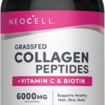 NeoCell Collagen Peptides Pills | 270 Caplets | with Vitamin C and Biotin | Grass Fed Bovine | Hair, Skin, & Nails | for Women and Men