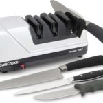 ChefsChoice 15XV EdgeSelect Professional Electric Knife Sharpener with 100-Percent Diamond Abrasives and Precision Angle Guides for Straight Edge and Serrated Knives, 3-Stage, Gray